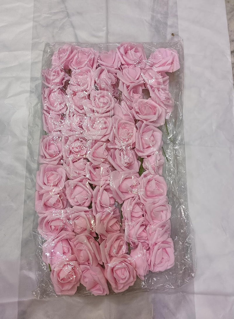 Artificial Flowers for Decoration, Real Looking Roses, Event & Wedding Decoration (Pink)