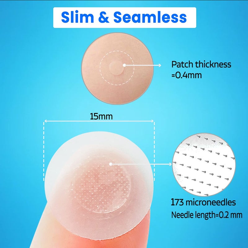 Care Me Microdart Acne Patch with 173 Micropoints (2 pack of 18 stickers) â€“ Spot Treatment for Cystic, Inflamed & Hormonal Acne, Pimples & Breakouts â€“ Fast Blemish Relief for Clearer Skin - Image 5