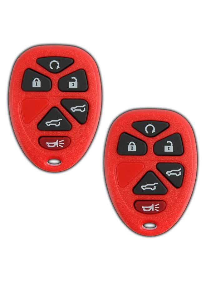 KeylessOption Keyless Entry Remote Control Car Key Fob Replacement for OUC60221, 15913427 (Pack of 2) - Image 1