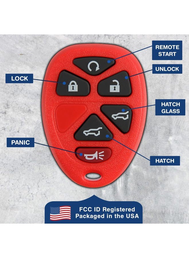 KeylessOption Keyless Entry Remote Control Car Key Fob Replacement for OUC60221, 15913427 (Pack of 2) - Image 5