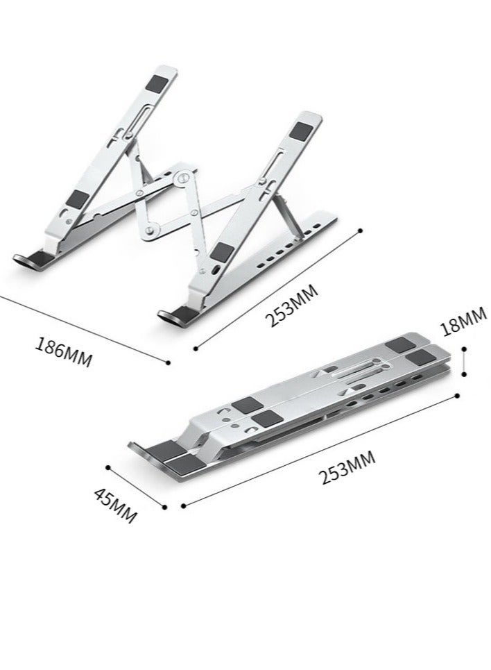 Adjustable Aluminum Alloy Foldable Laptop Stand - Image 3