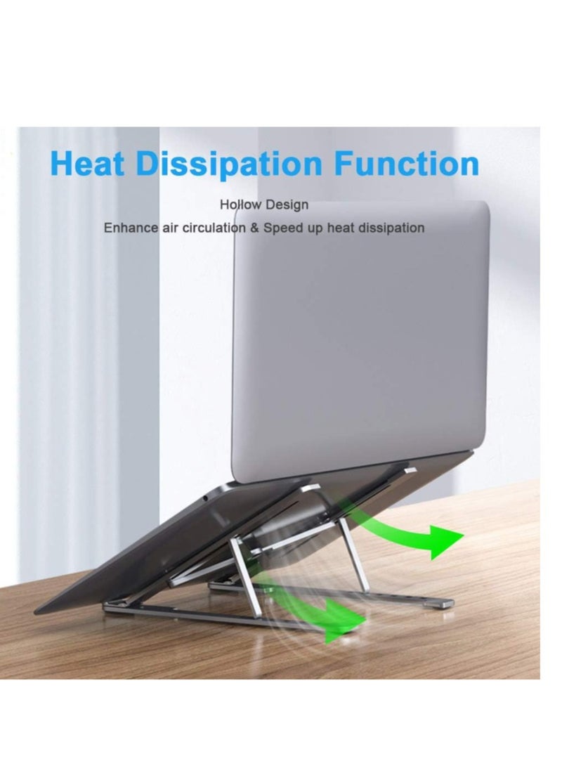 Adjustable Aluminum Alloy Foldable Laptop Stand - Image 4