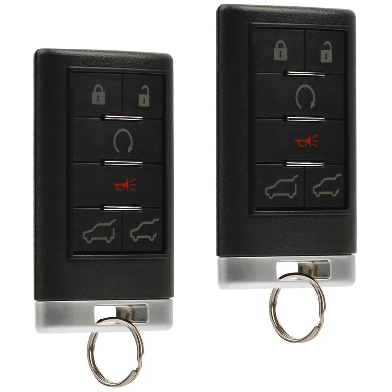 USARemote 2 يناسب 2007-2014 كاديلاك إسكاليد مفتاح فوب دخول بدون مفتاح عن بُعد (OUC6000066) - غير مناسب للبدء بالضغط - Image 1