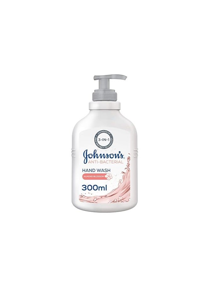 Liquid Hand Wash, Anti-Bacterial, Almond Blossom, 300ml
