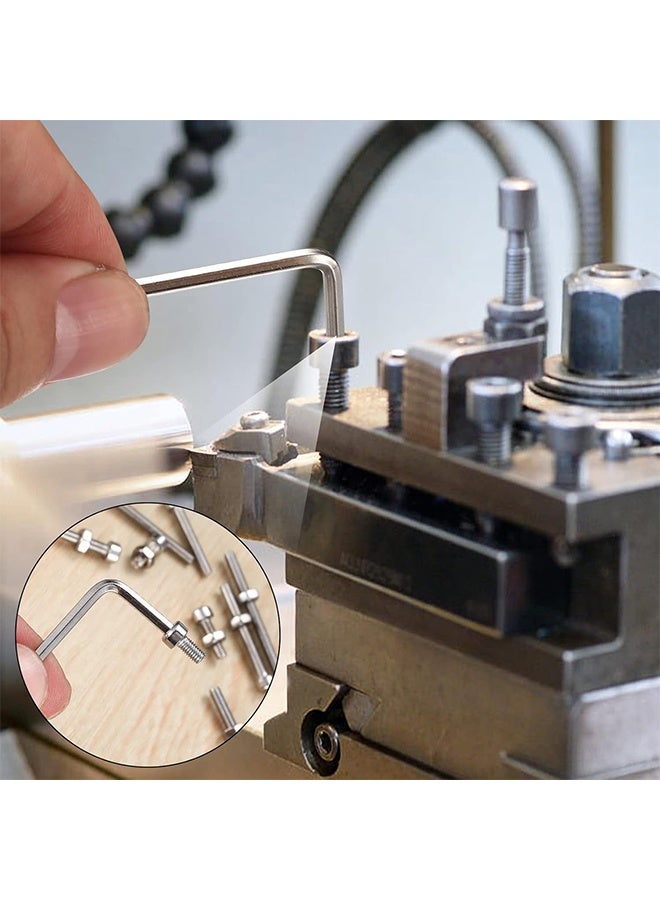 MVAQKLM  440Pcs M3 Screw Assortment with Nuts, Hex Socket Head Cap Screws Washers Kit, Metric Bolts and Nuts Kit, Stainless Steel Machine Screws Assortment, Fully Threaded Hex Nuts - Image 2