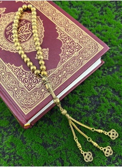 Fianser Tasbih 8mm Prayer Beads 33 Tasbeeh Zikr Gold Muslim Islamic Arabic Tassels Exquisite Luxury Handmade  - Image 4