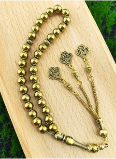 Fianser Tasbih 8mm Prayer Beads 33 Tasbeeh Zikr Gold Muslim Islamic Arabic Tassels Exquisite Luxury Handmade  - Image 1