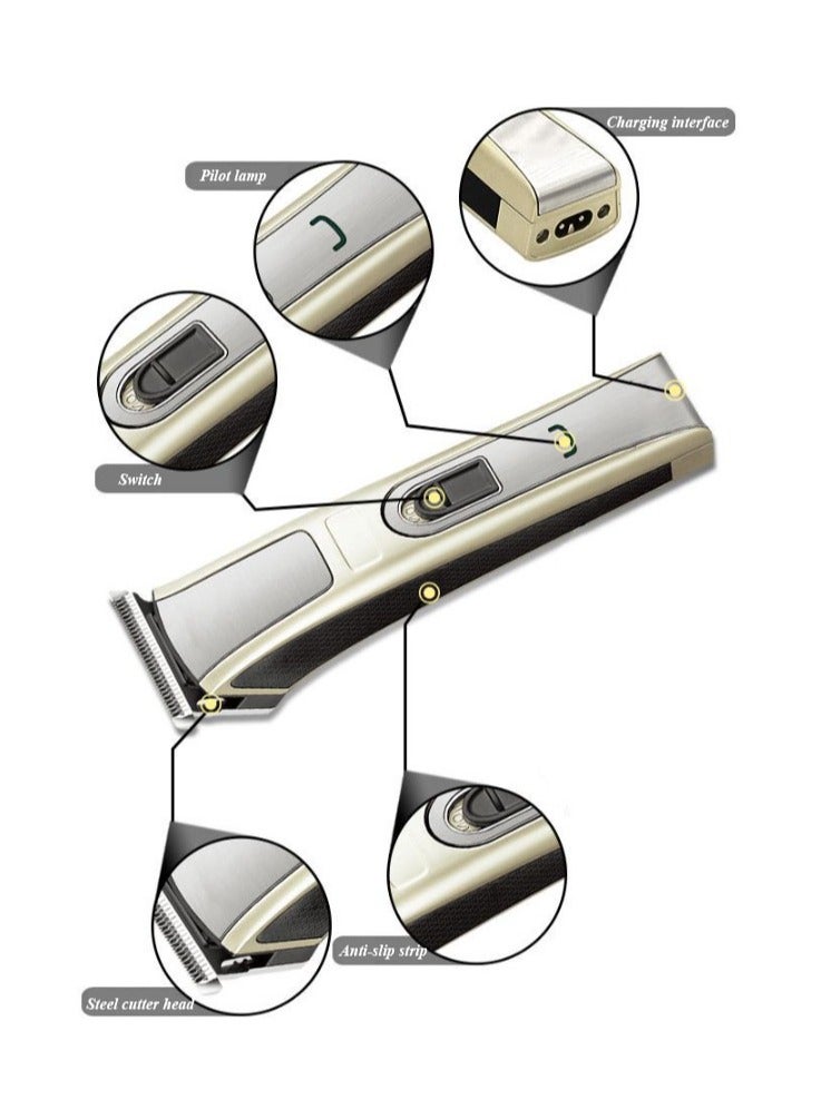 Hair Trimmer Hair Clippers for MenWomen Beard Trimmer Cordless Hair Trimmer Rechargeable Hair Trimmer(Gold) - Image 2