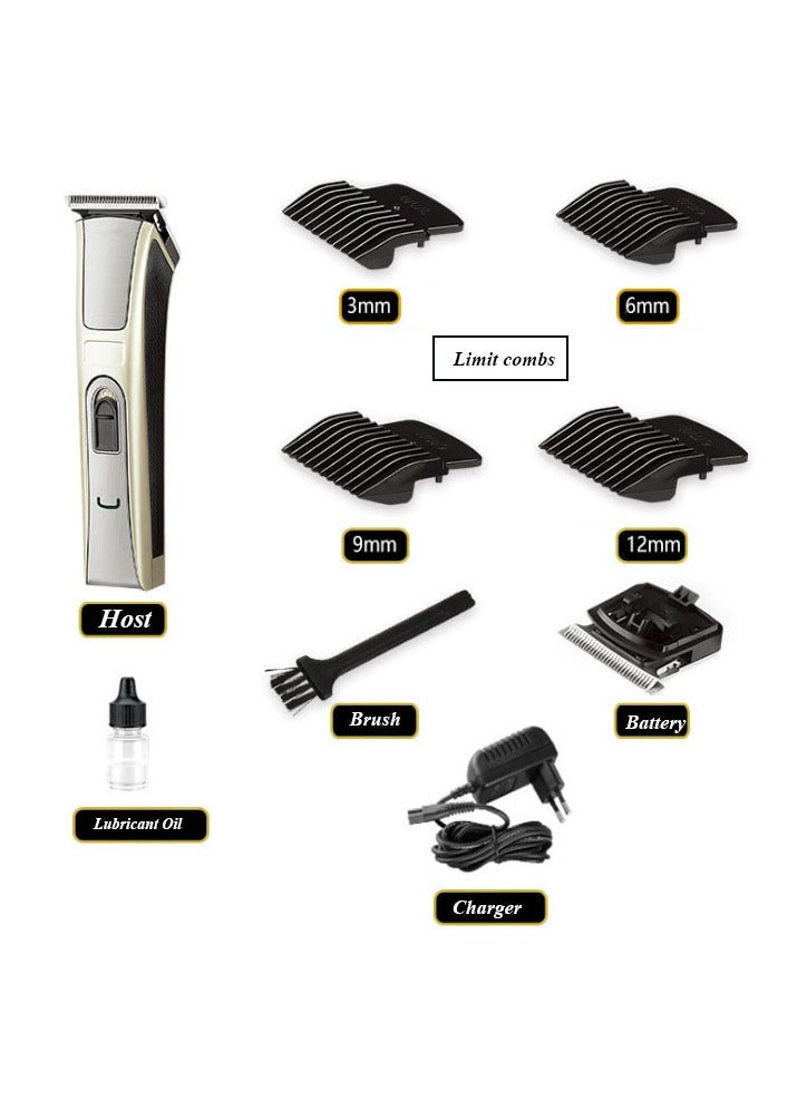 Hair Trimmer Hair Clippers for MenWomen Beard Trimmer Cordless Hair Trimmer Rechargeable Hair Trimmer(Gold) - Image 3