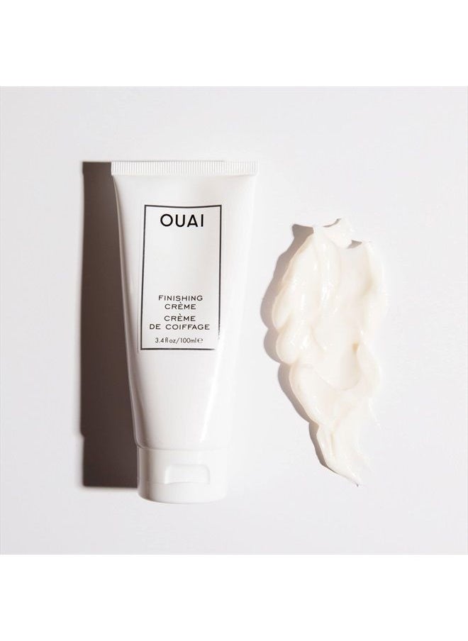Ouai - Finishing Crème. This Lightweight Hydrating Cream Protects from Heat Styling While Smoothing Dry, Split Ends and Adding Shine. Tame Frizz and Add Body. Free from Parabens and Phthalates (3.4 Oz) - Image 1