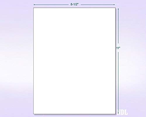 NextDayLabels - 8.5" x 11" - Full Sheet Labels, Blank White Matte Permanent Adhesive Sticker Labels for Laser/Ink Jet Printer (100 Sheets) - Image 2