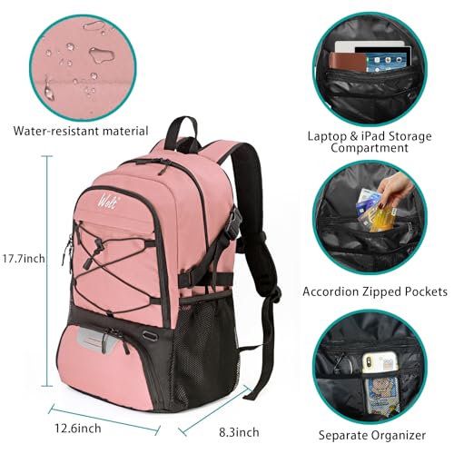 WOLT | Basketball Backpack Large Sports Bag with Separate Ball holder & Shoes compartment, Gifts for Basketball, Soccer, Volleyball, Swim, Gym, Travel - Image 3