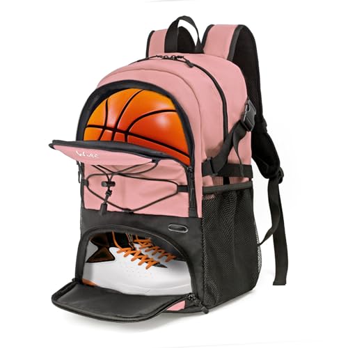 WOLT | Basketball Backpack Large Sports Bag with Separate Ball holder & Shoes compartment, Gifts for Basketball, Soccer, Volleyball, Swim, Gym, Travel - Image 1