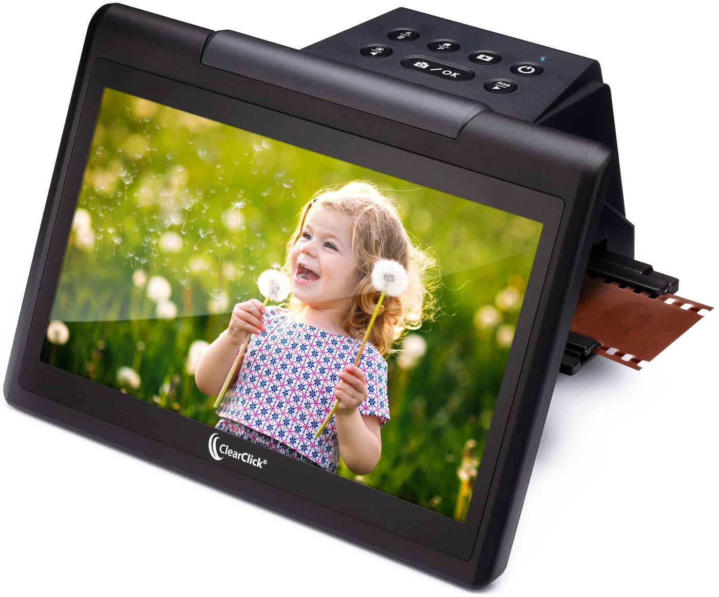 ClearClick Virtuoso 30 Third Generation 22MP Film Slide Scanner 35mm 110 126 with Large 7 LCD Screen Convert Slides and Negatives to Digital Photos