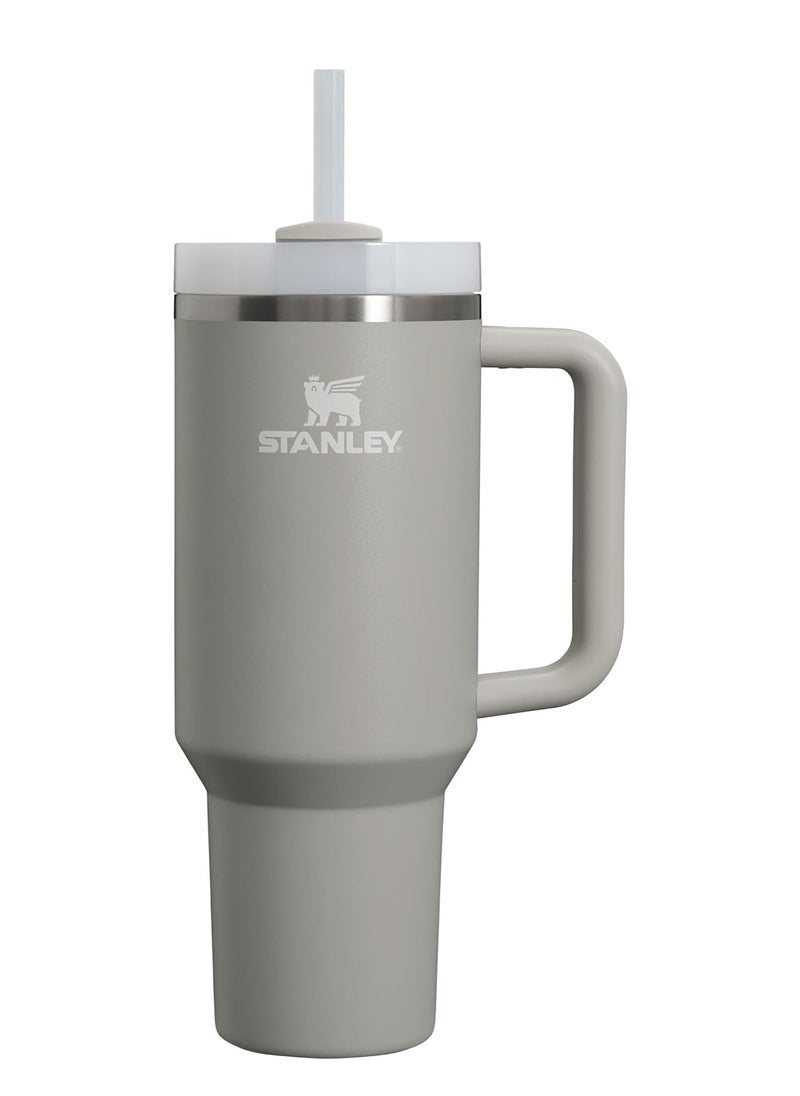 Stanley - Quencher H2.0 FlowState™ Tumbler 1.2L – Vacuum Insulated Water Bottle with Lid, Handle & Reusable Straw – Keeps Drinks Cold for 11 Hrs / Iced for 48 Hrs – Dishwasher Safe Travel Mug for Hot & Cold Beverages – Ash - Image 1