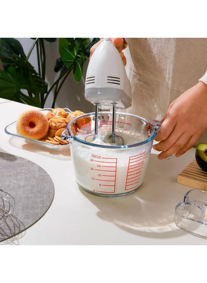 KITCHENOO High Quality Borosilicate Glass Measuring Cup 4 Cups, Glass Measuring Cup with Multiple Scales, Easy to Read (4 Cups 1000ml) - Image 5