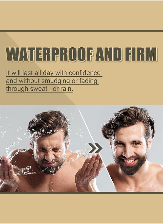 Beard Pencil Filler Kit for Men – Waterproof Beard Pen with Brush for Long-Lasting Coverage and Natural Look
