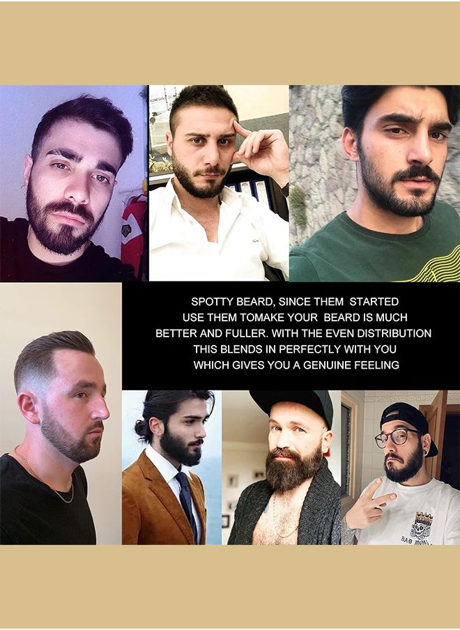 Beard Pencil Filler Kit for Men – Waterproof Beard Pen with Brush for Long-Lasting Coverage and Natural Look