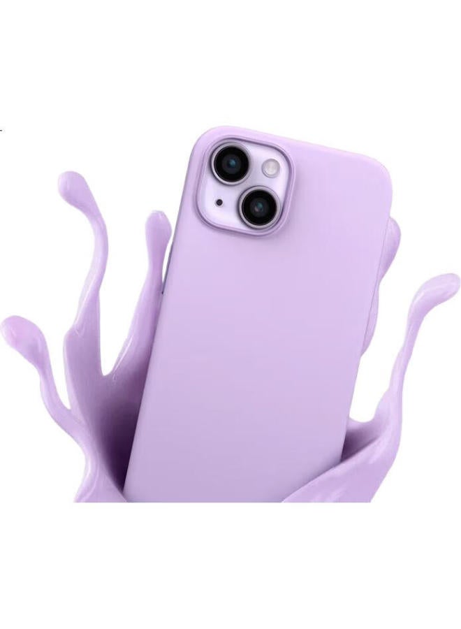 WP W&P Apple 14 Pro Max Phone Case Iphone 14 Pro Max Protective Cover Full Coverage Anti-Drop Liquid Silicone Soft Shell High-End Minimalist Business Men And Women Style Dark Purple Wp - Image 2