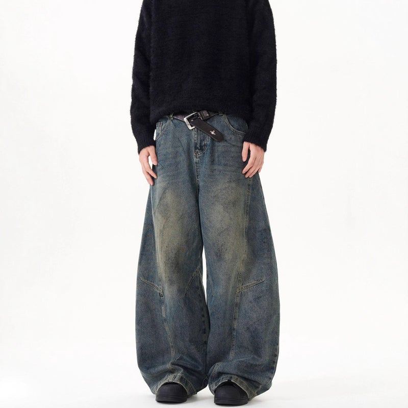 Unisex Classic Denim Jeans Loose Fit Daily Outdoor Wear - Image 4