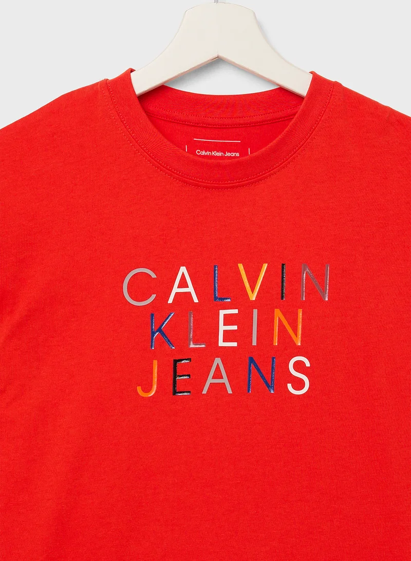 Calvin Klein Jeans Youth Logo Graphic T-Shirt