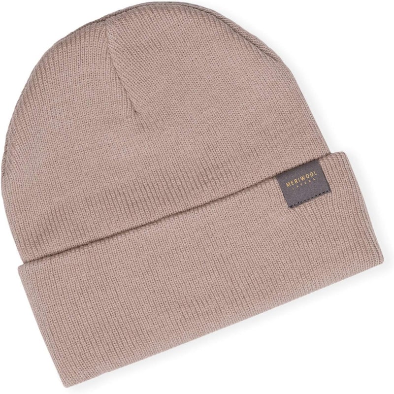 MERIWOOL Kids’ Beanie - Merino Wool Ribbed Knit Winter Hat for Boys and Girls - Image 4