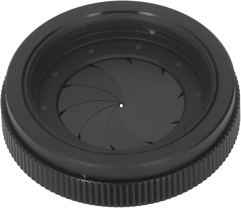 Iris Aperture 1.5 to 29mm ID 55mm OD M42 to M42 Iris Diaphragm, Adjustable Optical Aperture Condenser with Aluminum Alloy Housing, for Microscopy and Imaging Systems - Image 1
