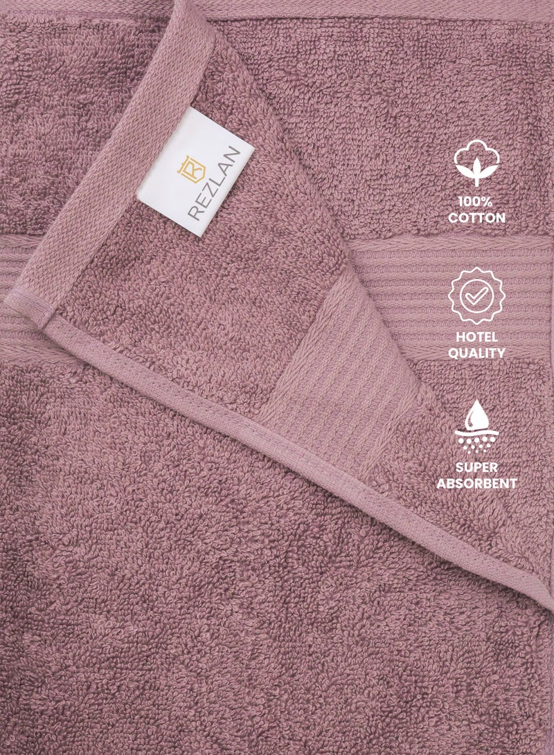 REZLAN UAE REZLAN Premium Cotton Bath Towel Set (4-Pack) – 100% Soft, Absorbent & Quick-Drying
*Luxury 600 GSM Bath Towels - 70×144 cm / 27×57 inches - PEACH  - Image 4