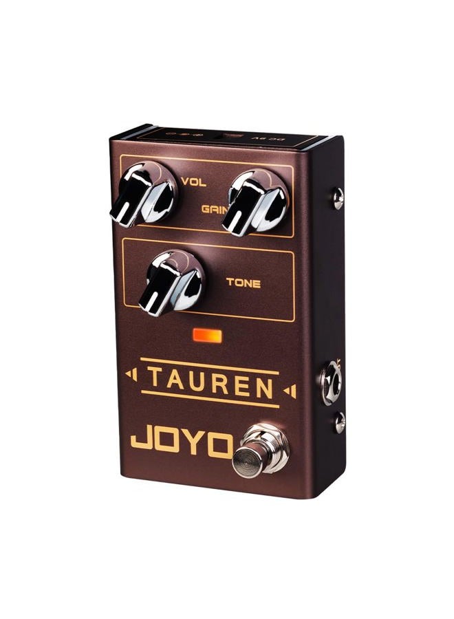 JOYO Tauren R-01 R Series Wide Range High Gain Overdrive Pedal from Clean Boost to Distortion for Electric Guitar Effect (R-01) - Image 1