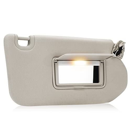ILONPA Beige Passenger Right Side Sun Visor Replacement Compatible with Nissan Pathfinder 2013-2018, Infiniti QX60 2014-2017, Infiniti JX35 2013 Replace 96400-9PB0A - Image 1