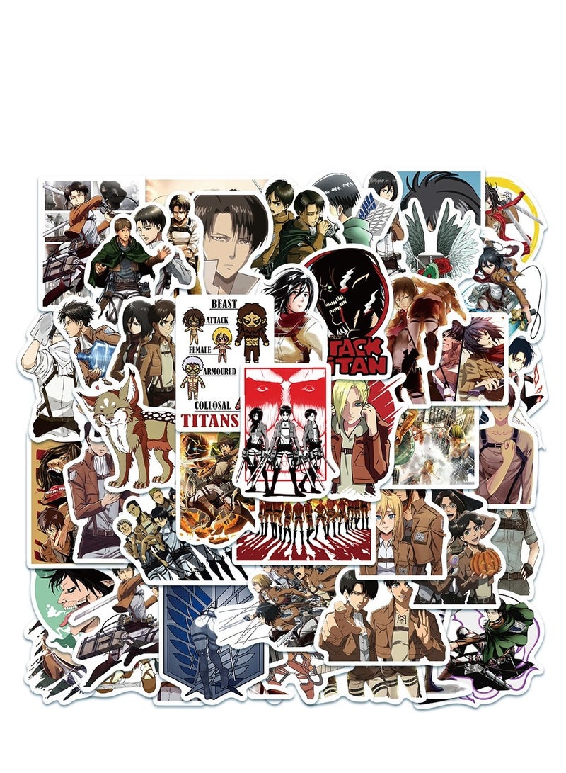 50-Piece Cartoon Waterproof Sticker Set - Image 1