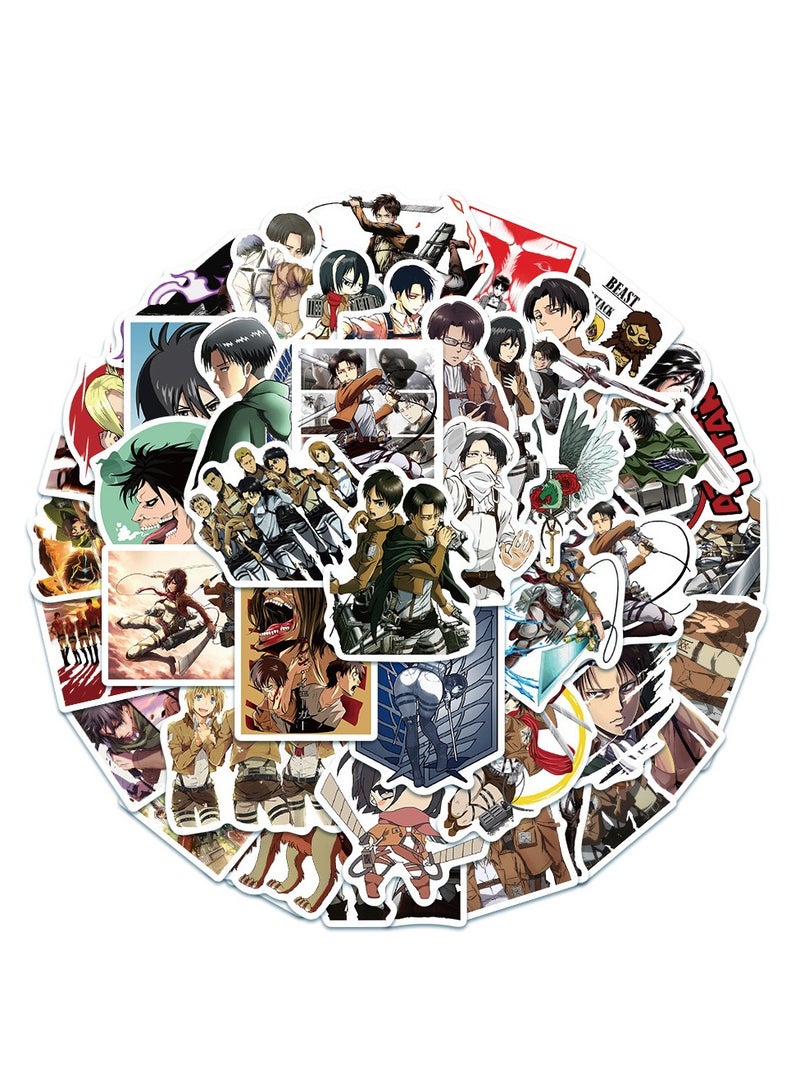 50-Piece Cartoon Waterproof Sticker Set - Image 2