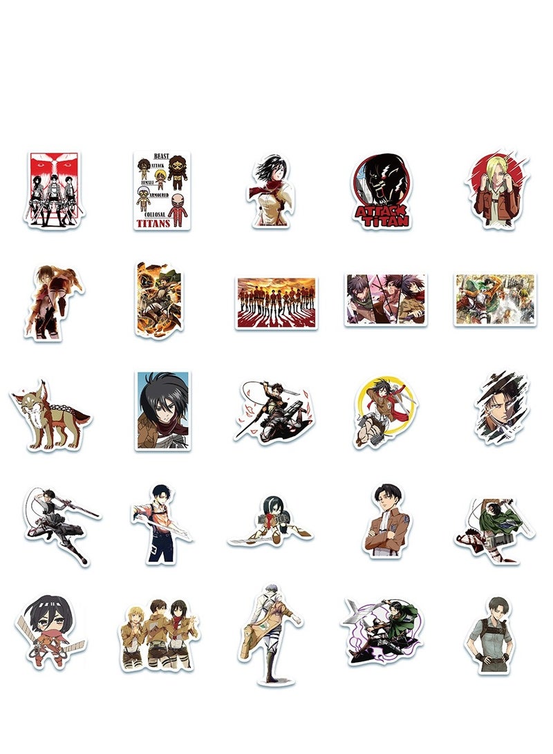 50-Piece Cartoon Waterproof Sticker Set - Image 5