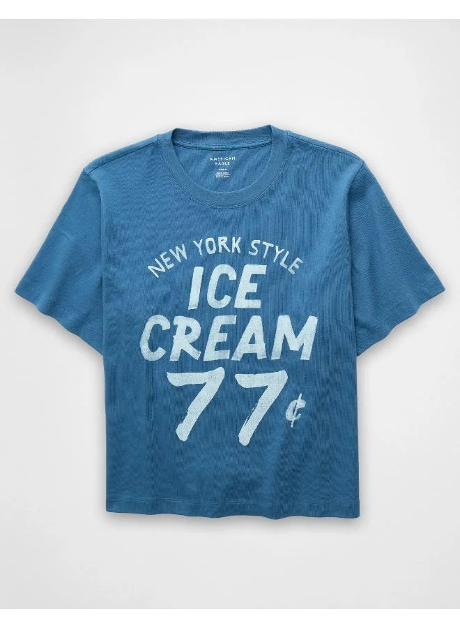 American Eagle AE Oversized Food Graphic T-Shirt