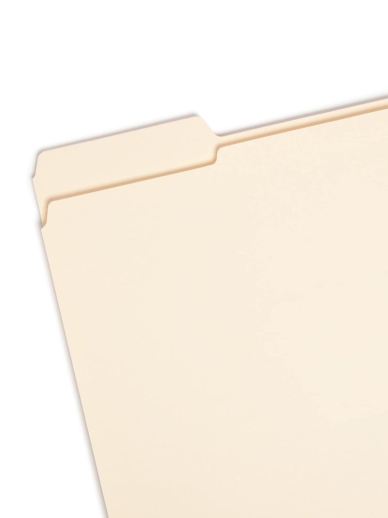 Smead File Folder Reinforced 13Cut Tab Left Position Letter Size Manila 100 per Box 10335 - Image 2