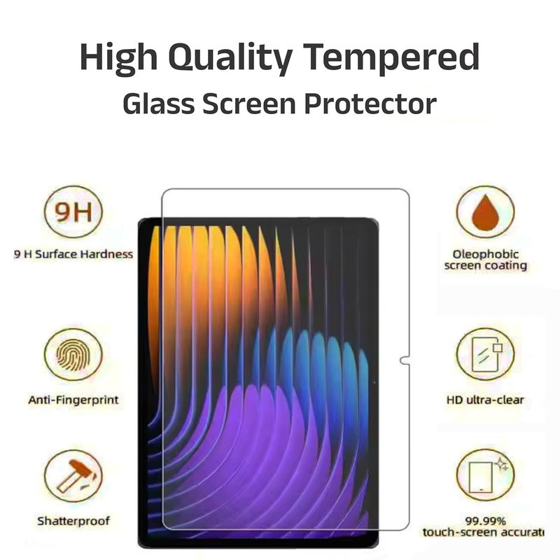 newtechno Premium Tempered Glass for Xiaomi Pad 7 11.2 inch Tempered Glass Screen Guard for Xiaomi Mi Pad 7 11.2 inch Anti-Scratch & Smudge Proof and Easy Installation - Image 2