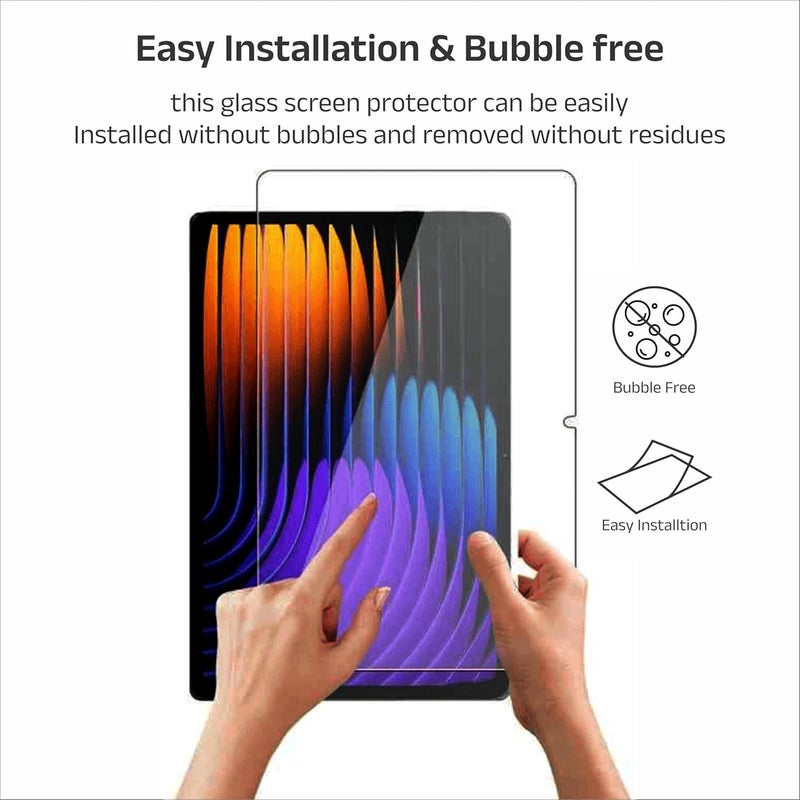 newtechno Premium Tempered Glass for Xiaomi Pad 7 11.2 inch Tempered Glass Screen Guard for Xiaomi Mi Pad 7 11.2 inch Anti-Scratch & Smudge Proof and Easy Installation - Image 4