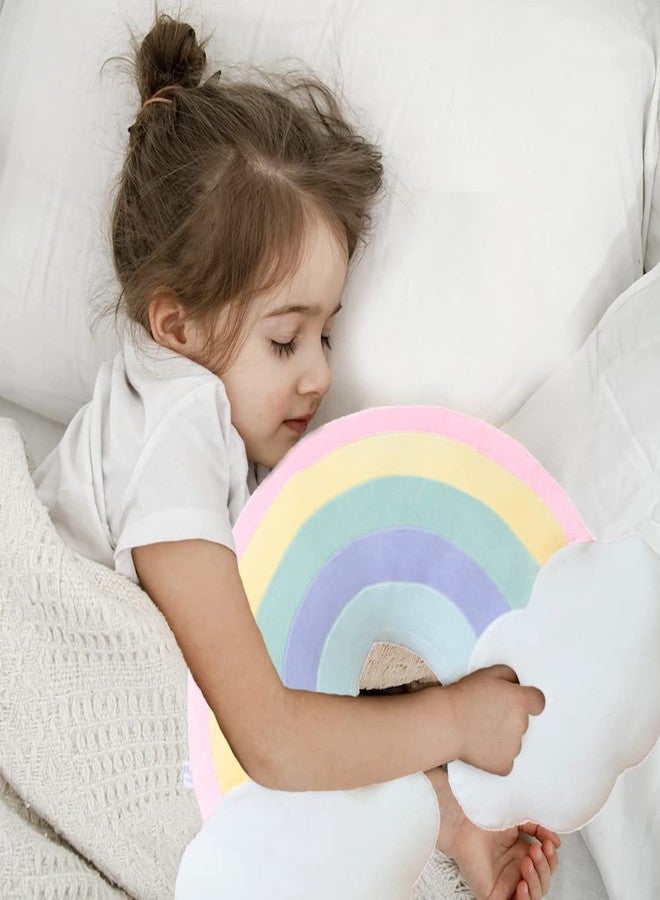 BENEKIY Rainbow Pillow for Girls, 21" Cloud Plush Stuffy, Cloud Shaped Throw Pillow, Car Travel Plush,Rainbow Decor, Car Home Decorations - Image 5