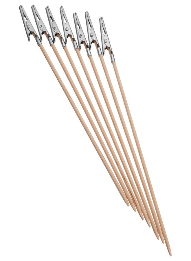 Yardenfun Alligator Clip Set with Sticks 6.69In Strong Clamps for DIY Model Painting Airbrushing Photo Memo Holder Desk Organizer - Image 1