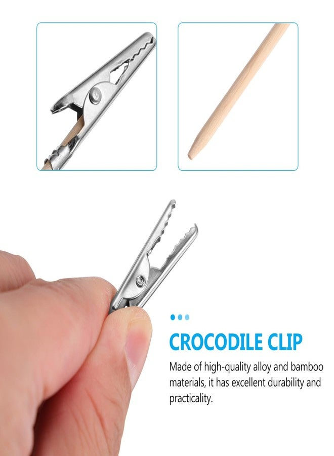 Yardenfun Alligator Clip Set with Sticks 6.69In Strong Clamps for DIY Model Painting Airbrushing Photo Memo Holder Desk Organizer - Image 3