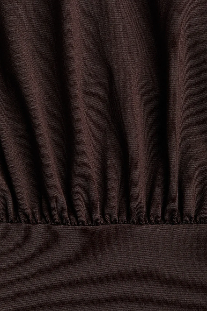 H&M Draped shoulder-pad dress