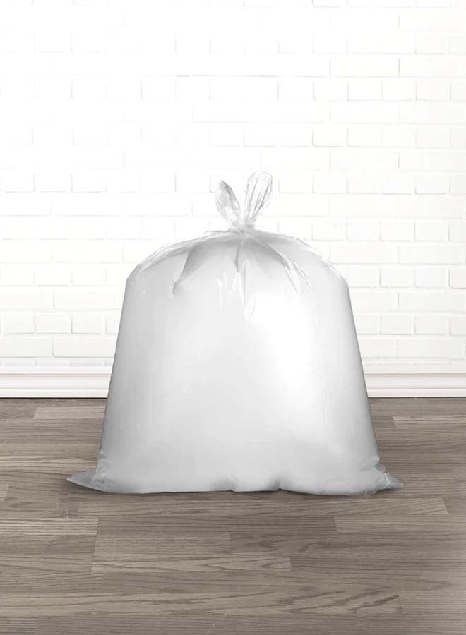 Hotpack White Trash Bags 45x55cm, 10 Gallon 50 Pieces, Pack of 3 150 Pieces - Image 2