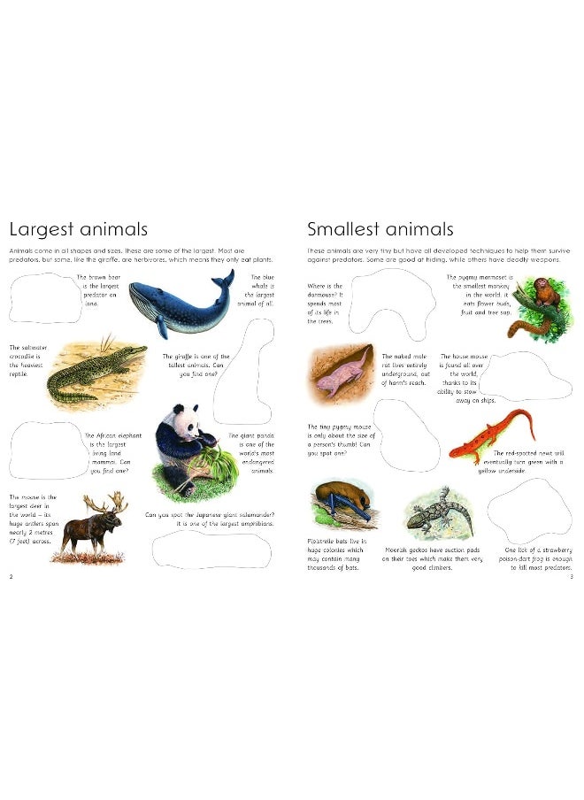 null - Ultimate Animal Sticker Book with 100 amazing stickers: Learn all about the animal kingdom – with fantastic reusable easy-to-peel stickers. - Image 1