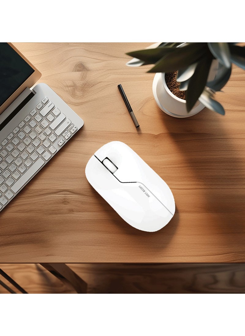 GREEN LION - G730 Wireless Mouse / 1200 DPI Resolution / Up to 10M Operating Range / 3 Key Number / ABS Material - Black - Image 1