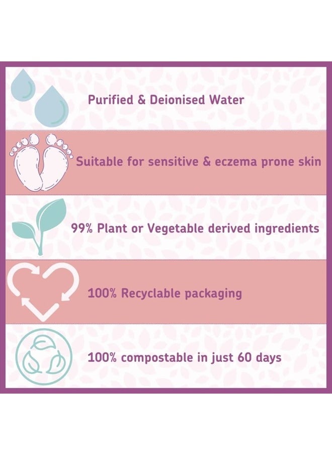 jackson reece - Kinder by Nature Water-Based Baby Wipes - 56 Count (Case of 12 packs) - Image 1