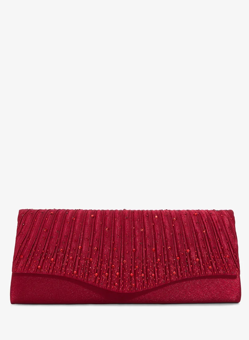 Khizana Rhinestone Detailed Diamonte Embellished Clutch
