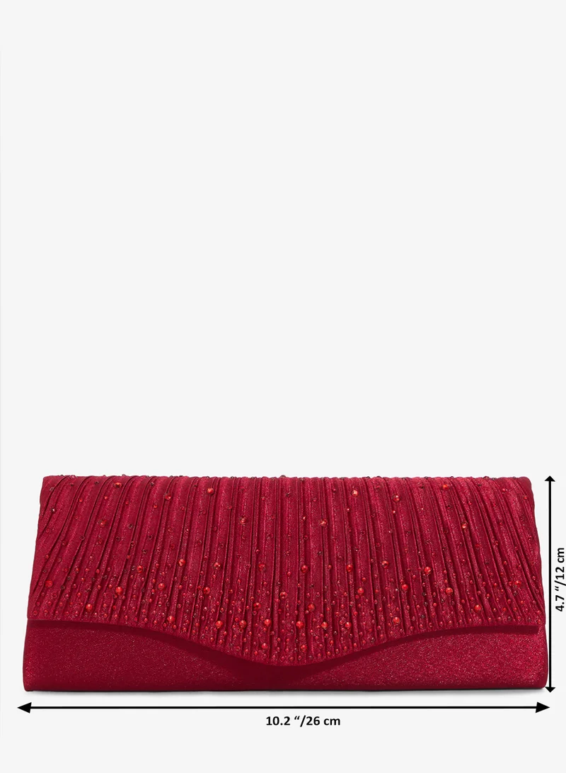 Khizana  Rhinestone Detailed Diamonte Embellished Clutch for Women | Best Price UAE