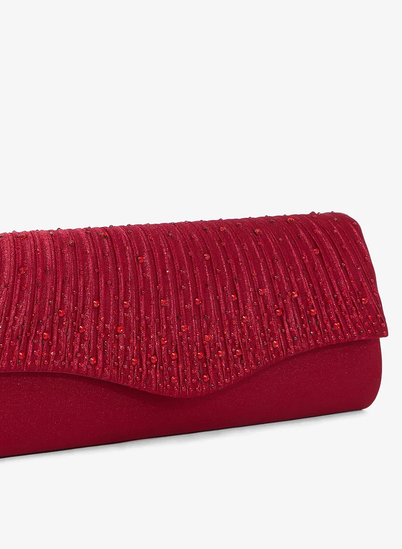 Khizana  Rhinestone Detailed Diamonte Embellished Clutch for Women | Best Price UAE
