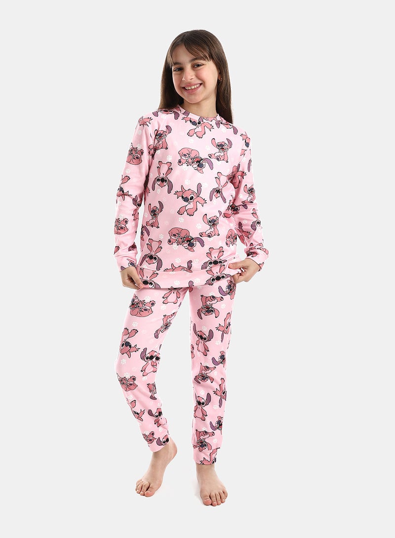 Andora Printed Self Patterned Pajama - Image 1
