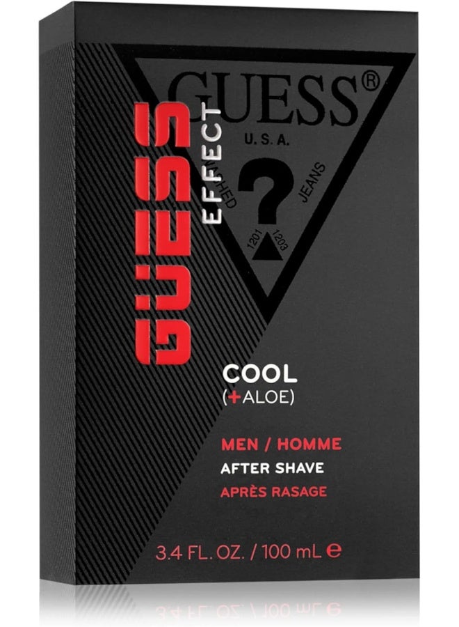 GUESS GUESS Effect Grooming COOL After Shave with Aloe Vera for Men, 3.4 Fl Oz  - Image 3